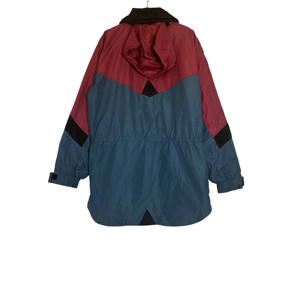 Vintage Sub Zero WeatherZone Anorak Jacket Blue Burgundy Colorblock Unisex Large
